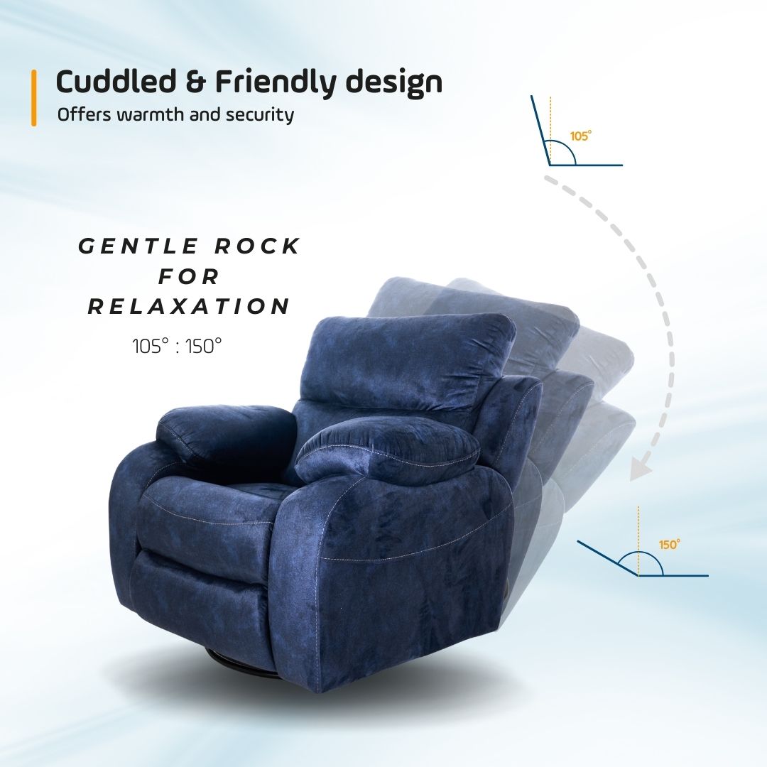 Rocking swivel recliner