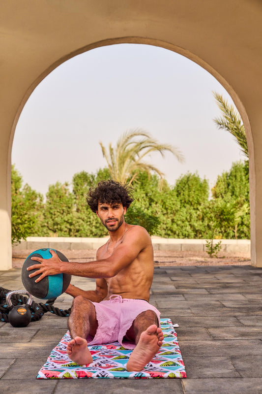 حصيرة رياضية مطوية مزدوجة