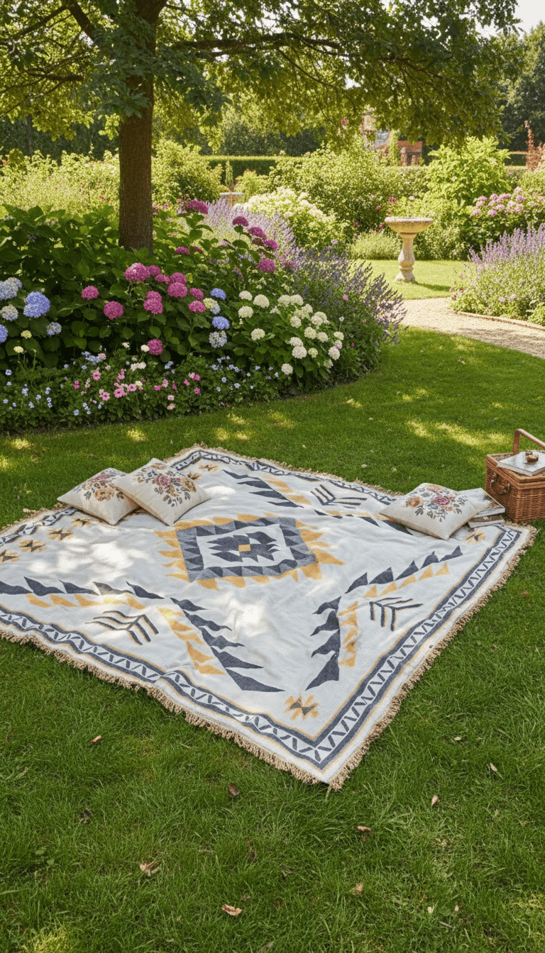 Aztec Bedspread Summer Soft Blanket Cover Lightweight Tribal - Beige