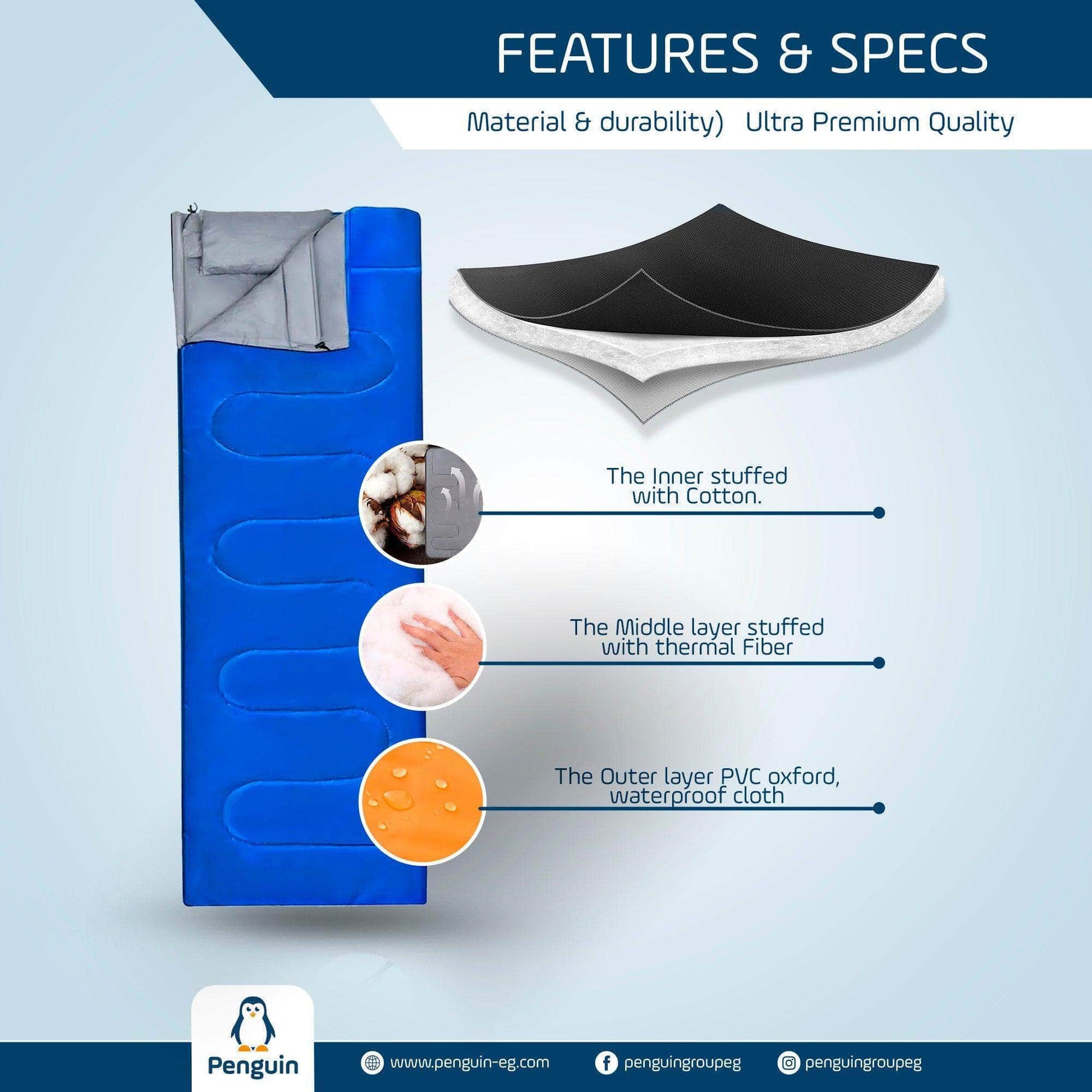 Penguin Camping & Hiking Premium Sleeping Bag
