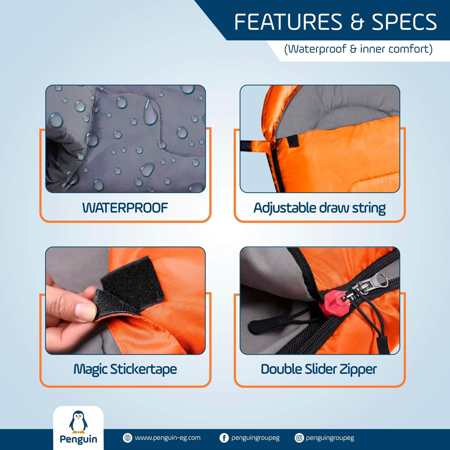 Penguin Camping & Hiking Premium Sleeping Bag