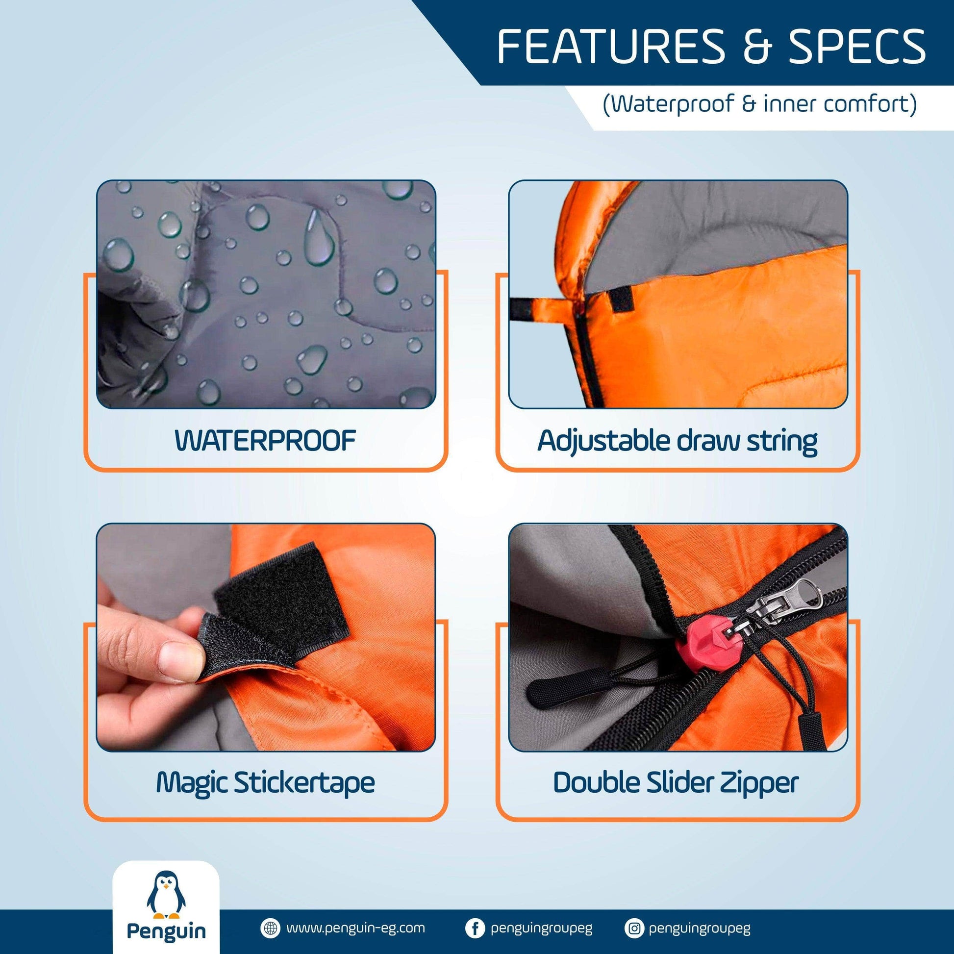 Penguin Camping & Hiking Premium Sleeping Bag