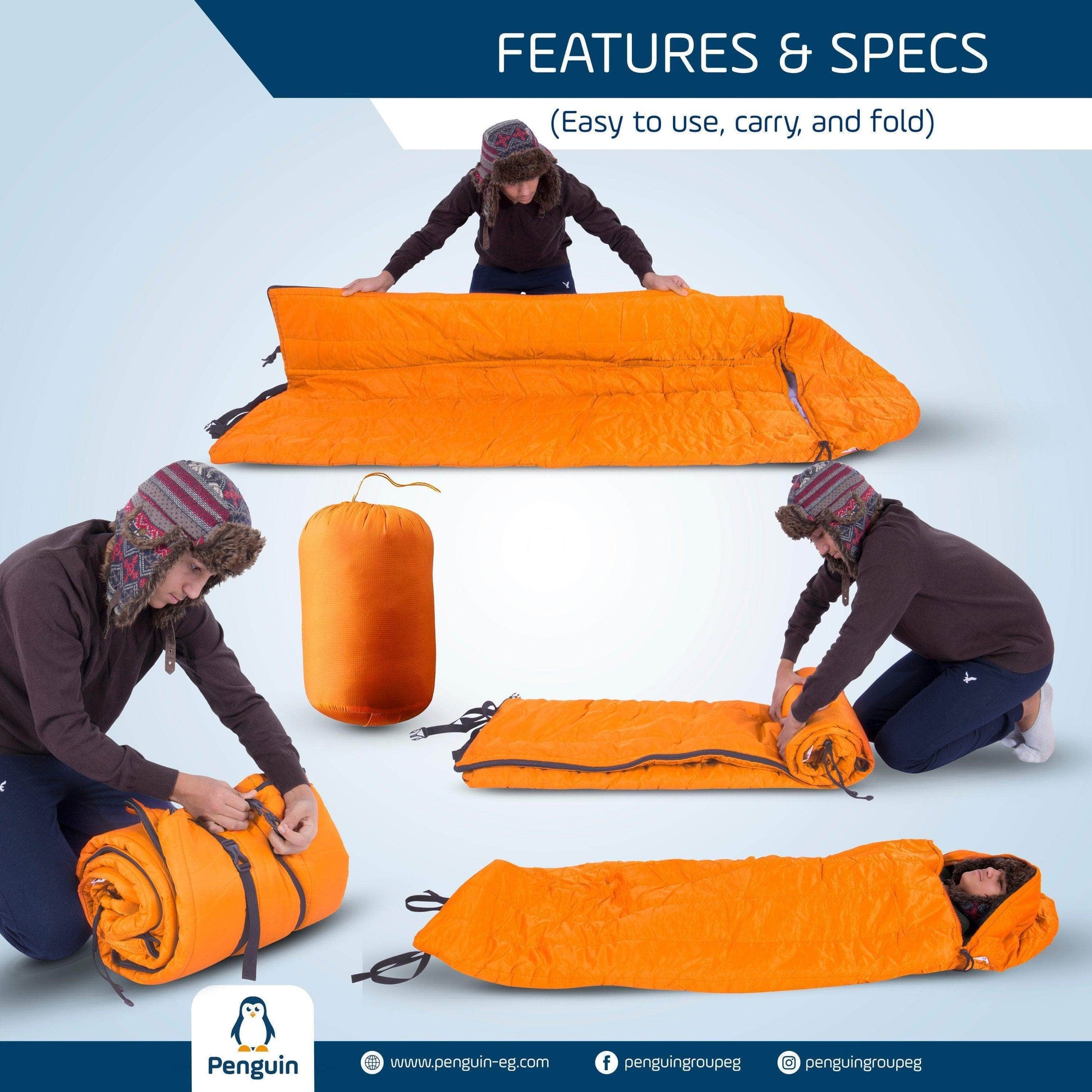 Penguin Camping & Hiking Premium Sleeping Bag