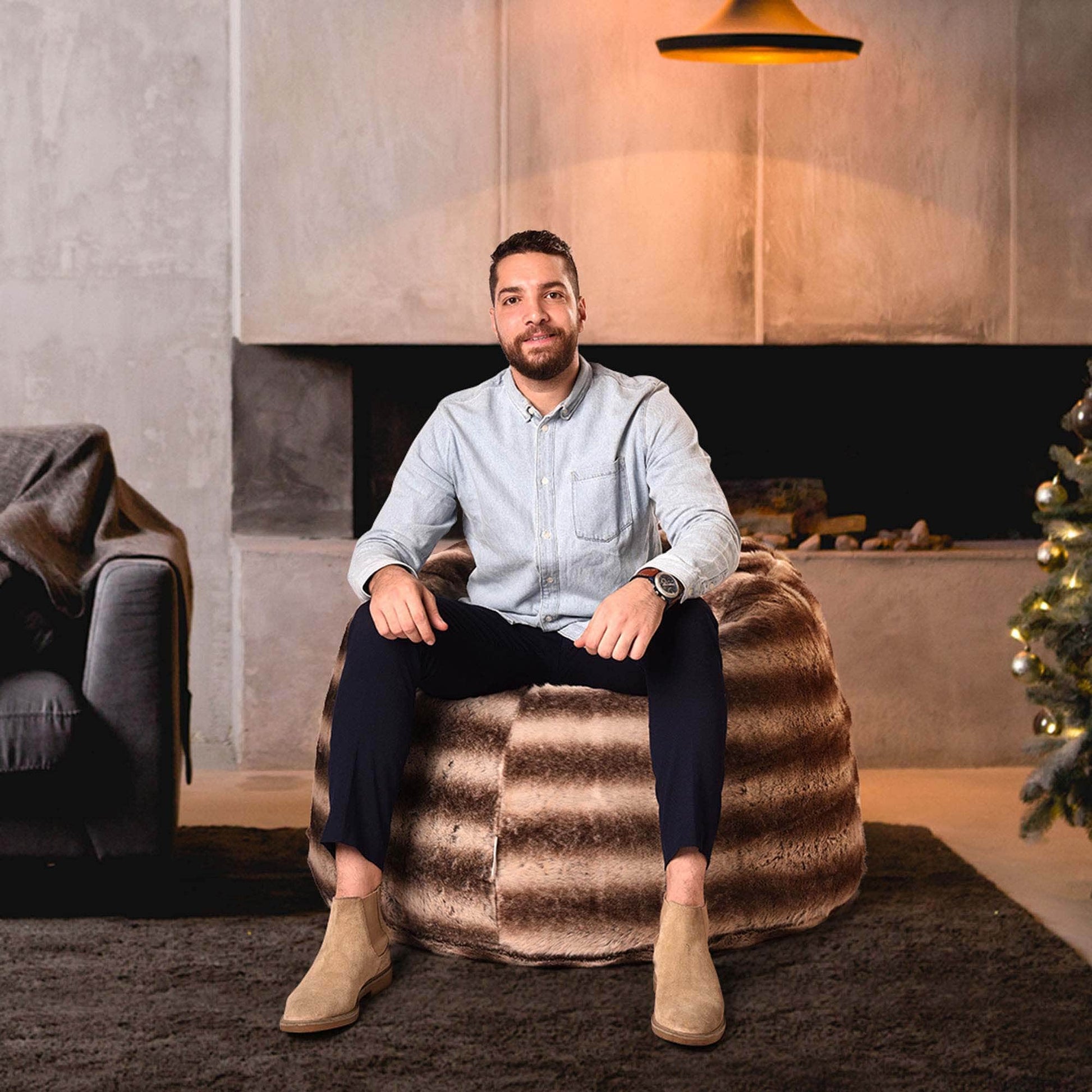 Penguin Group Bean Bags Exotic Fur Bean Bag