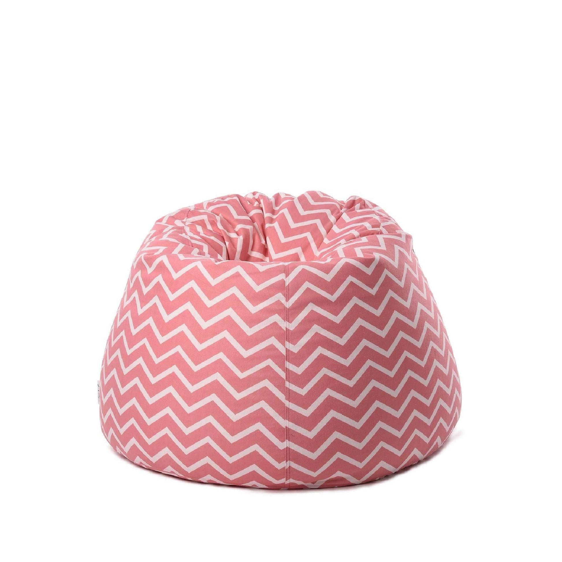 Penguin Group Bean Bags Pink Zigzag Velvet Bean Bag