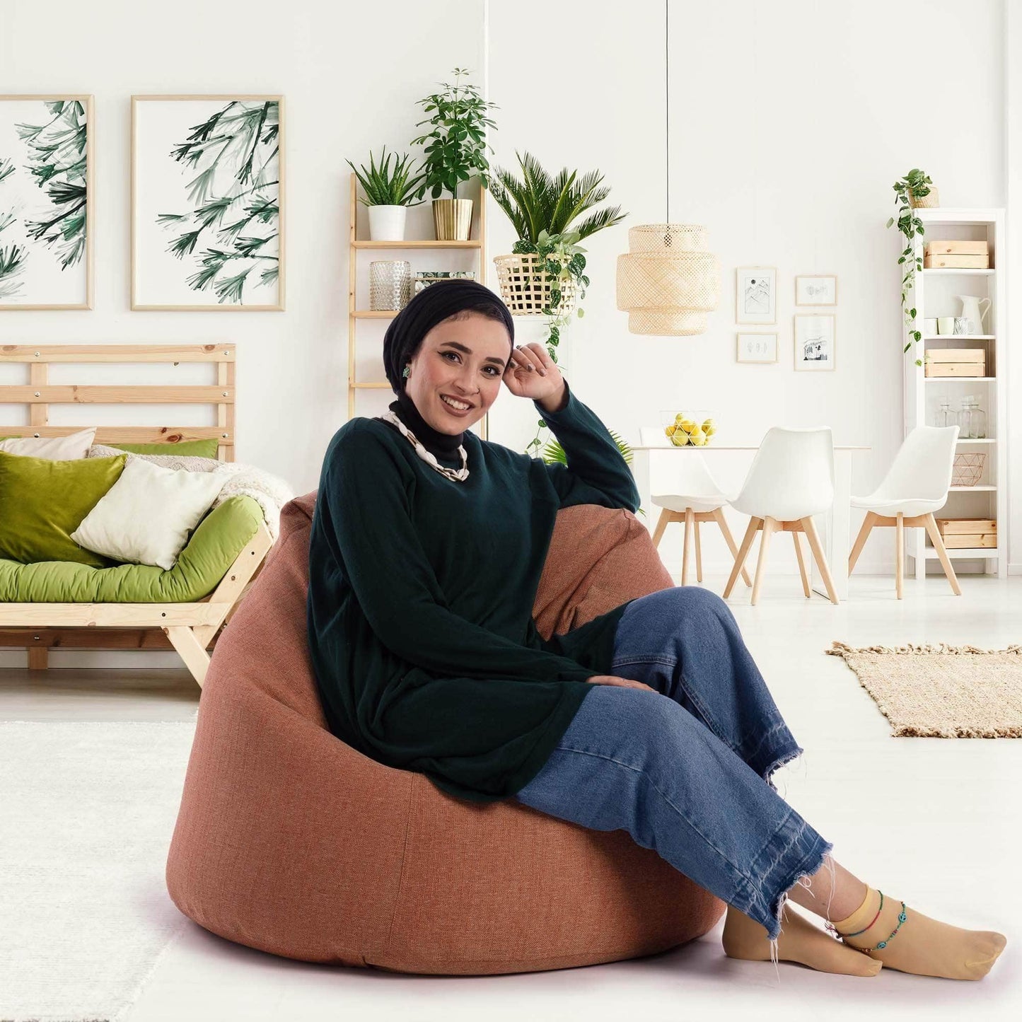 Penguin Group Bean Bags Premium Linen Bean Bag