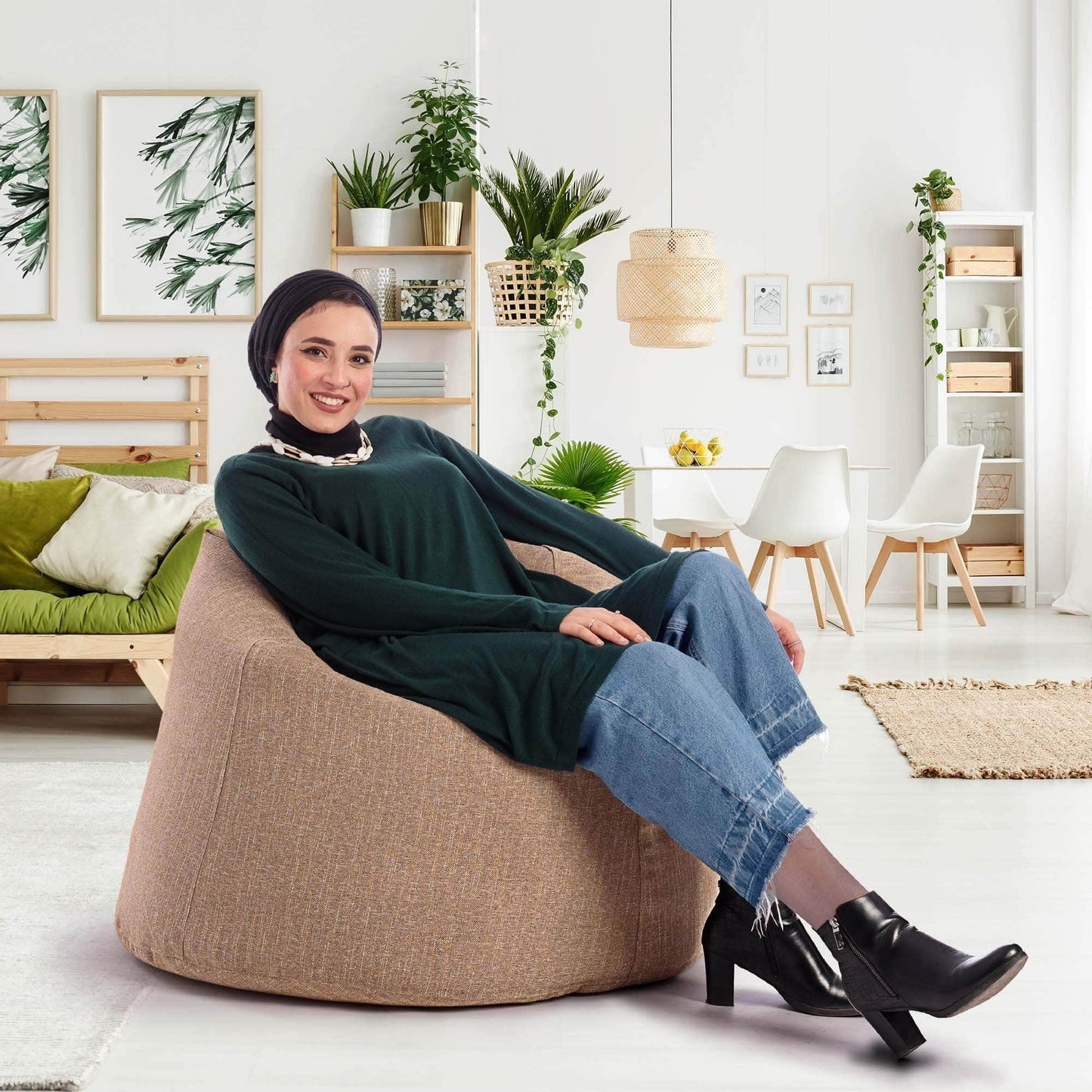 Penguin Group Bean Bags Premium Linen Bean Bag