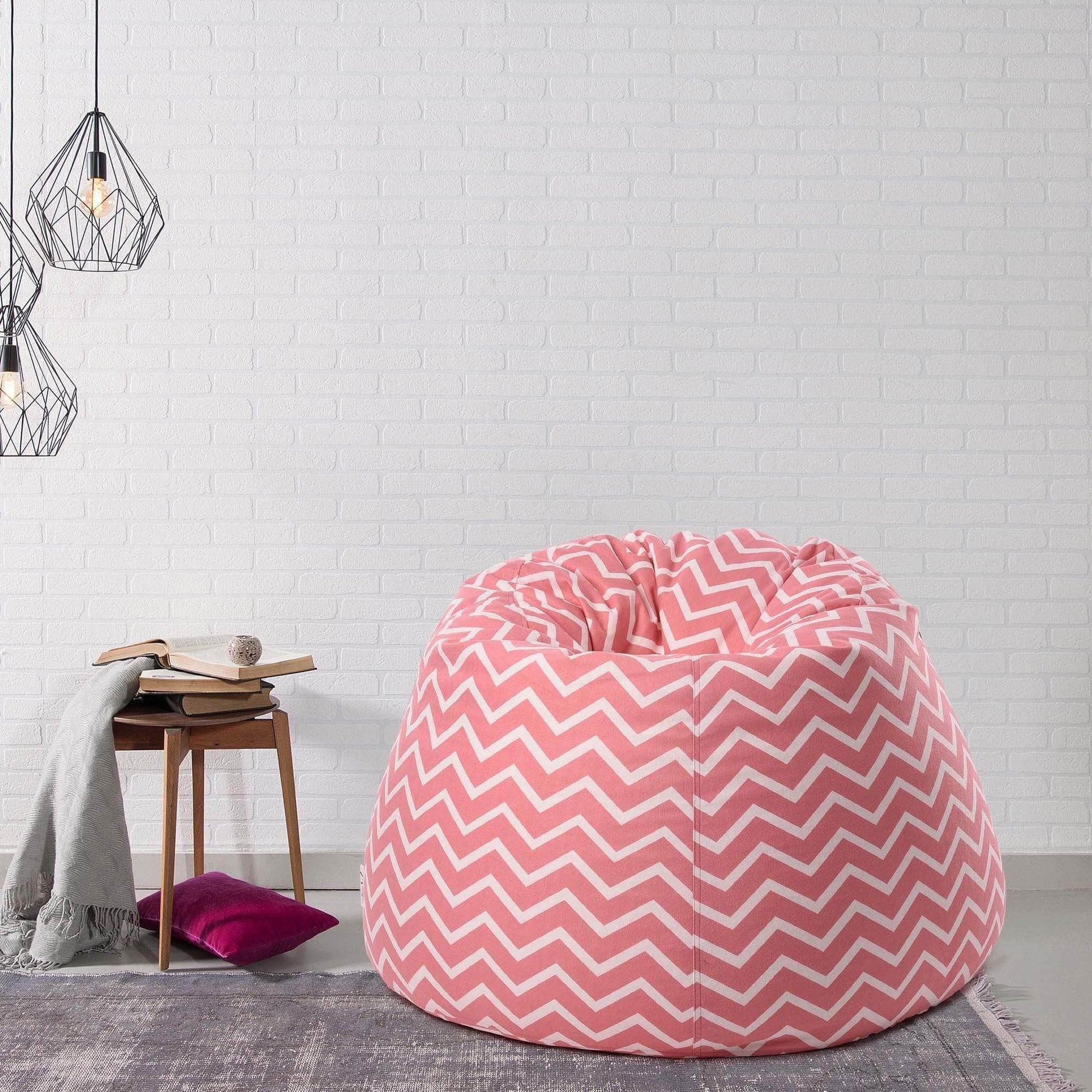 Penguin Group Bean Bags Zigzag Velvet Bean Bag