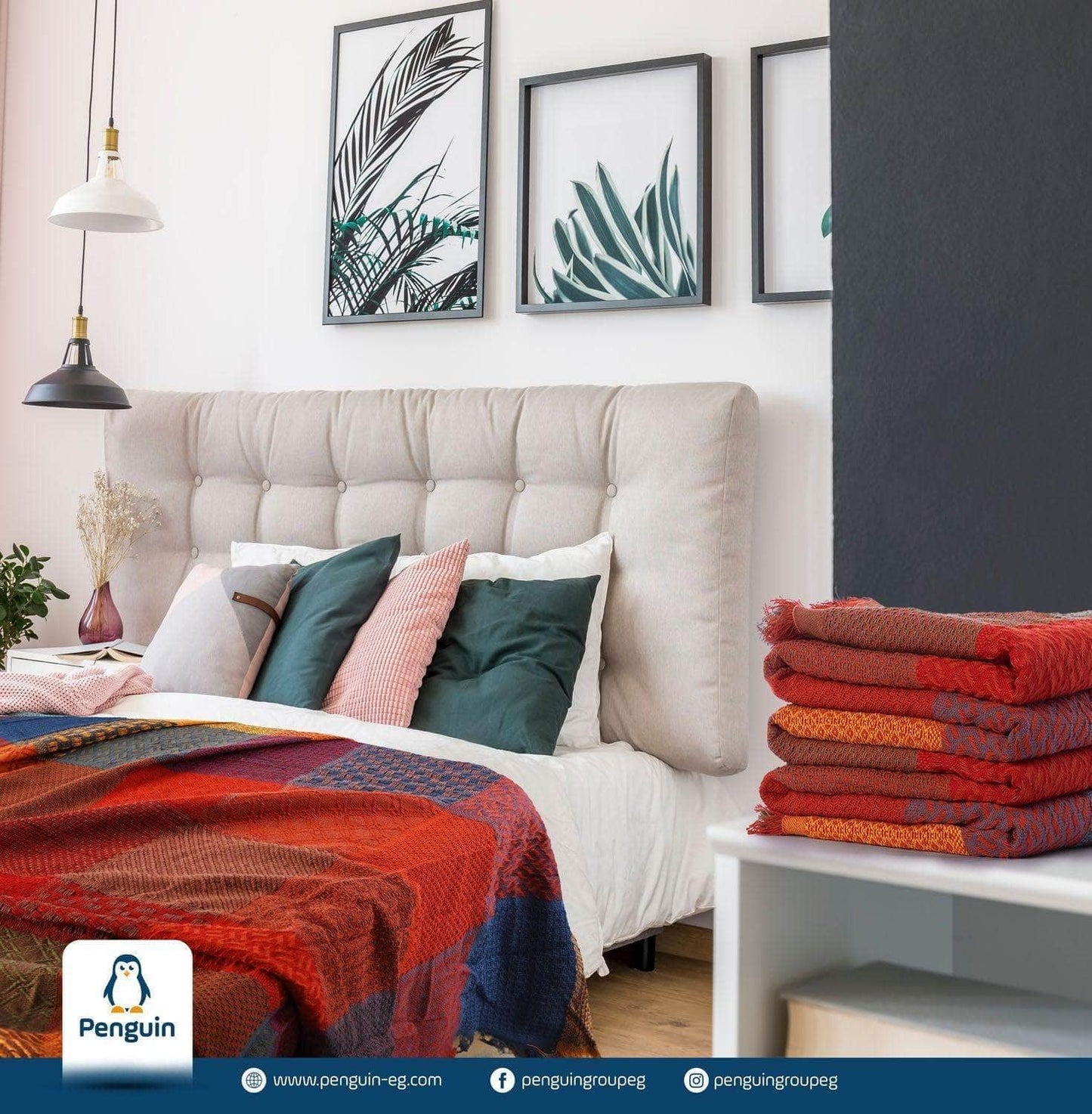 Penguin Group Blanket & Duvet Tartan Tassel Fringe Throw Blanket 240 cm2