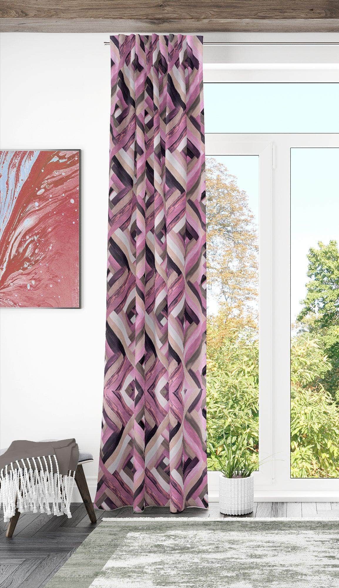 Penguin Group Curtains 250 H × 140 W (cm) Pinky Diamond Rik-Tig Curtain