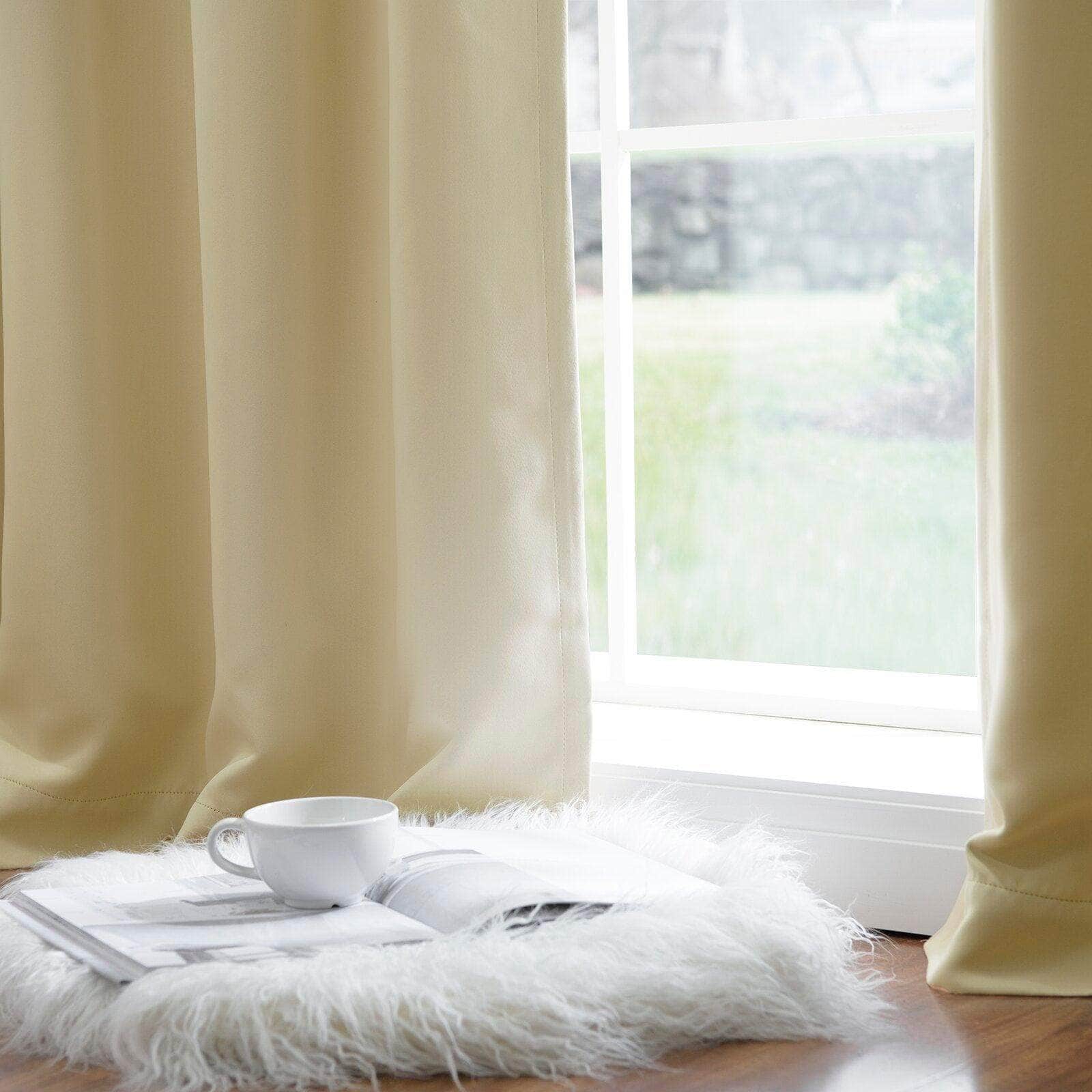 Penguin Group Curtains Beige Velvet RikTig curtain