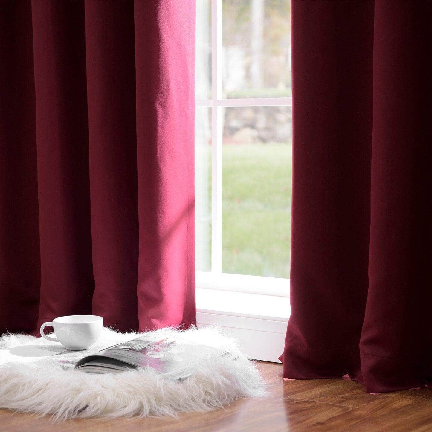 Penguin Group Curtains Dark Red Velvet RikTig curtain