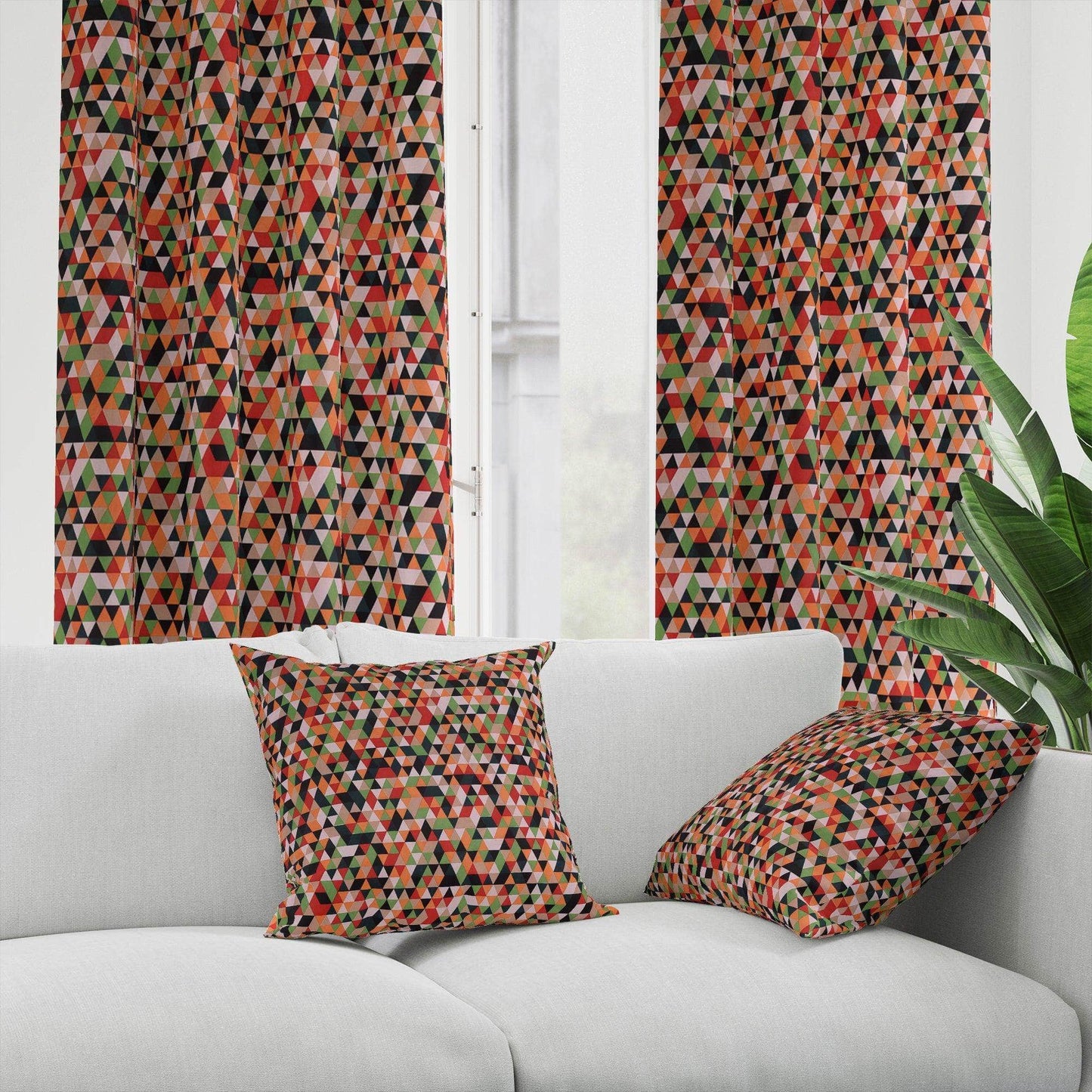 Penguin Group Curtains Magenta Velvet Broken Glass Rik-Tig Curtain