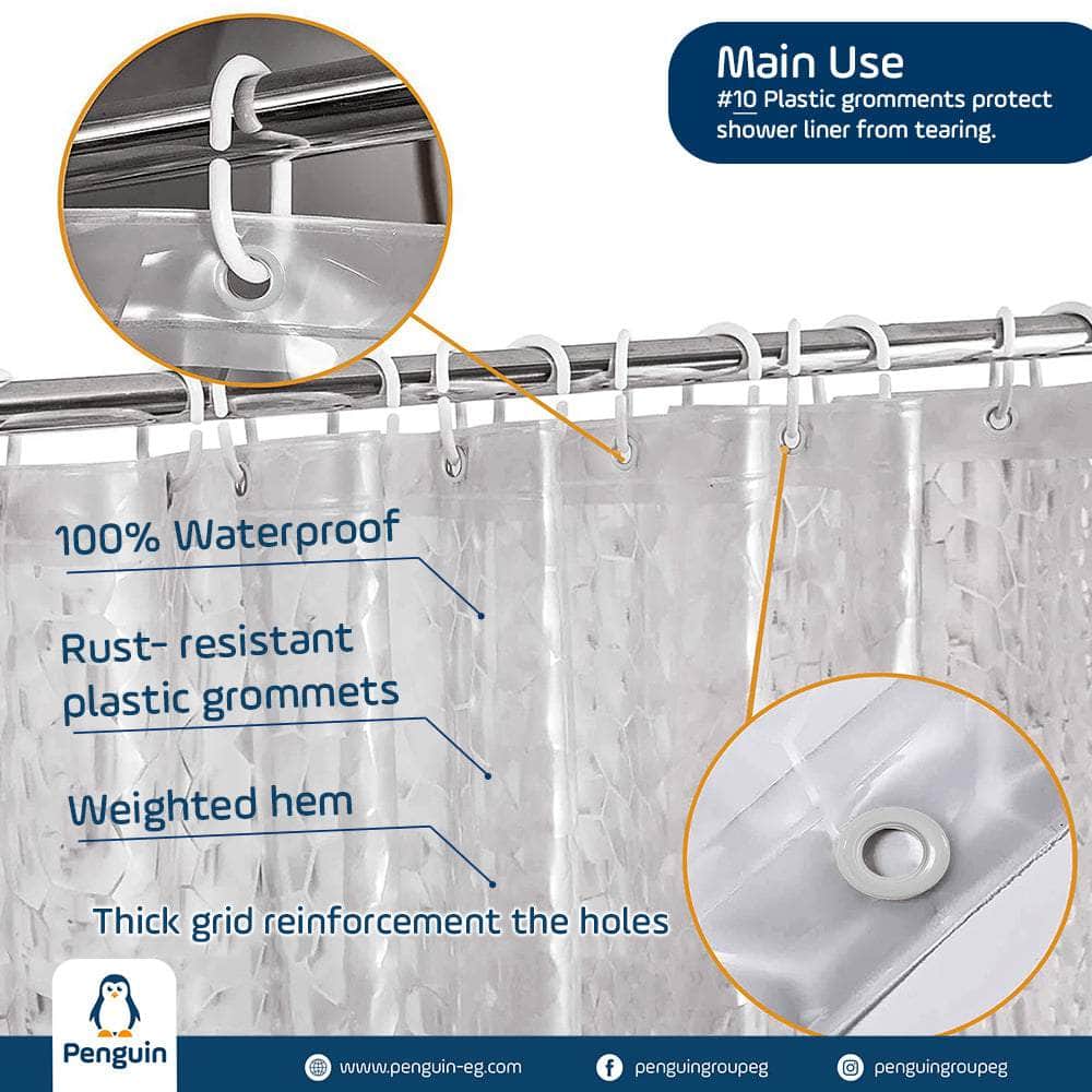 Penguin Group Curtains Shower Curtain