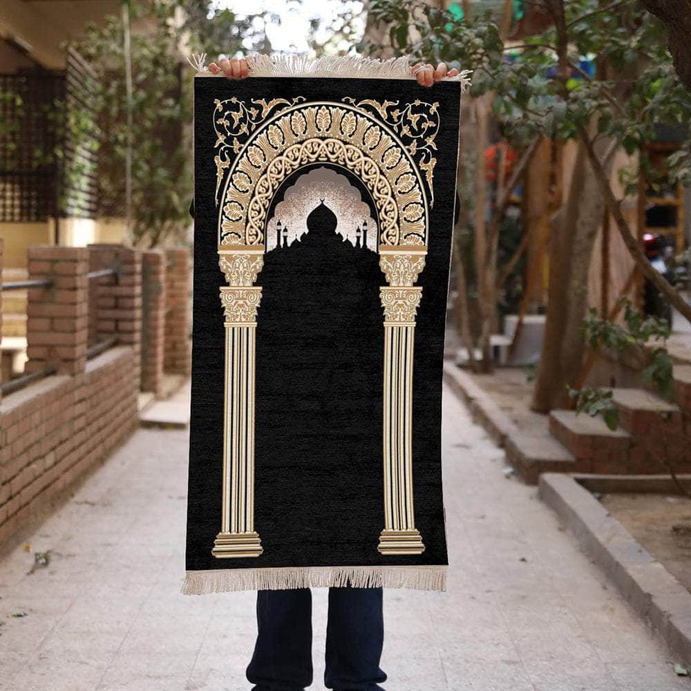 Penguin Group Mosque tassel fringed prayer mat