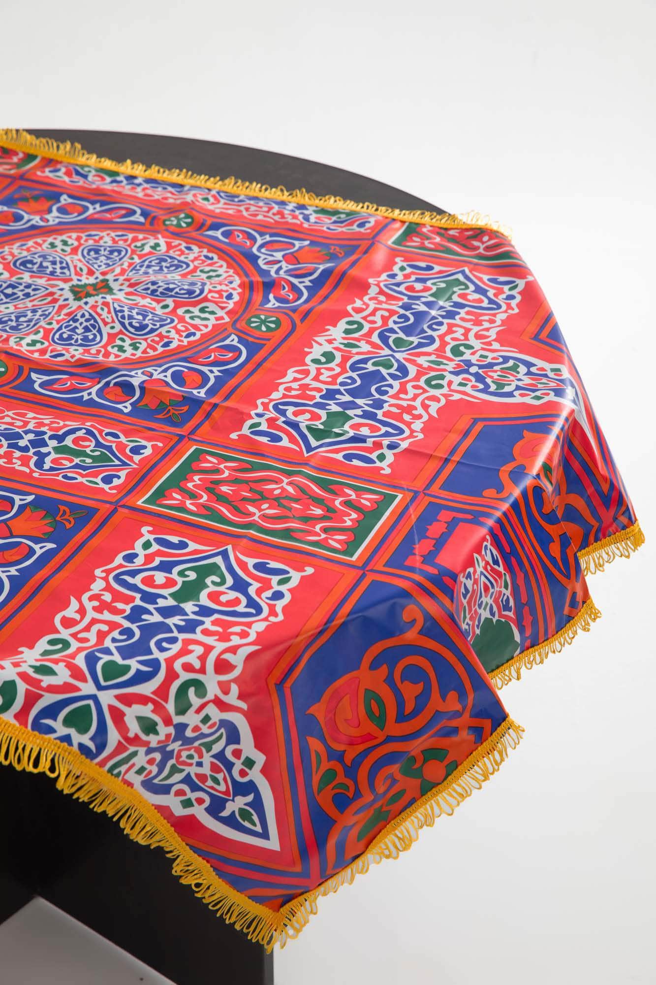 Penguin Group Tablecloth Plastic Golden Tassel fringe Tablecloth - 100*135