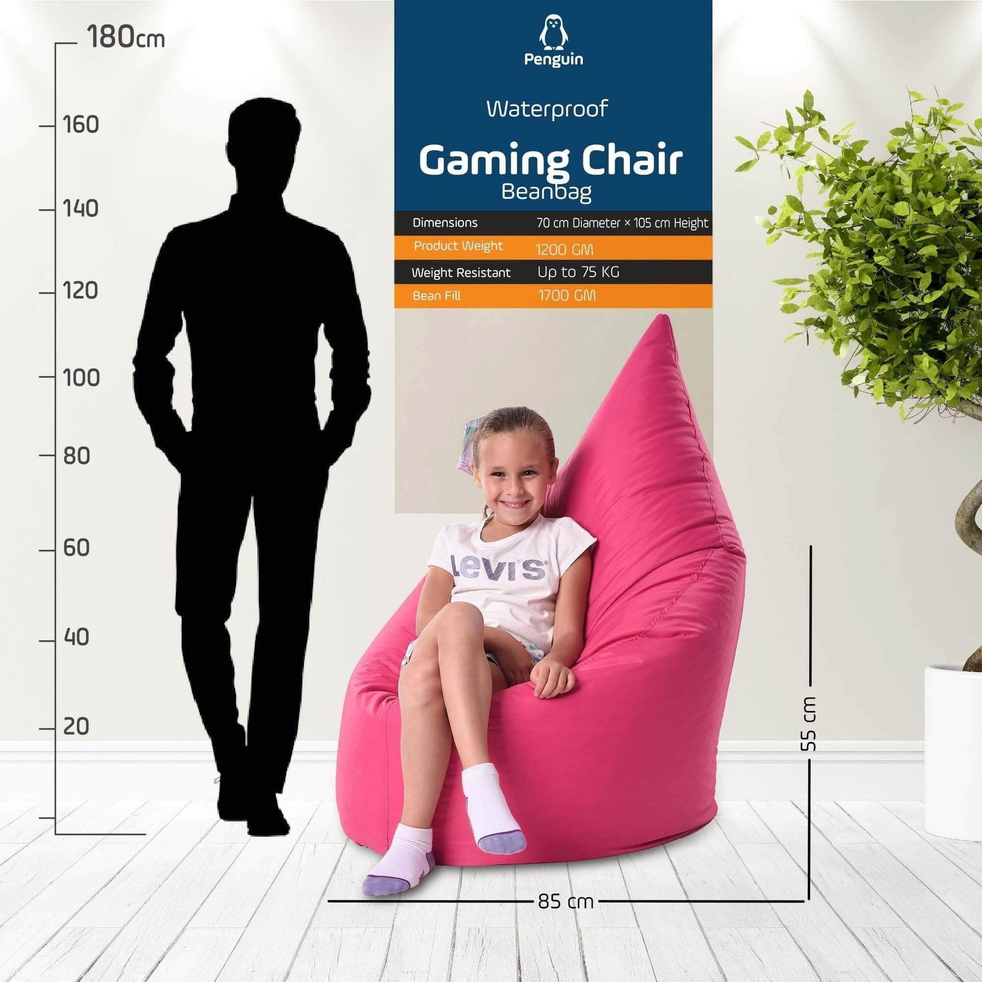 Penguin Group Waterproof Bean Bags Gaming Chair Bean Bag