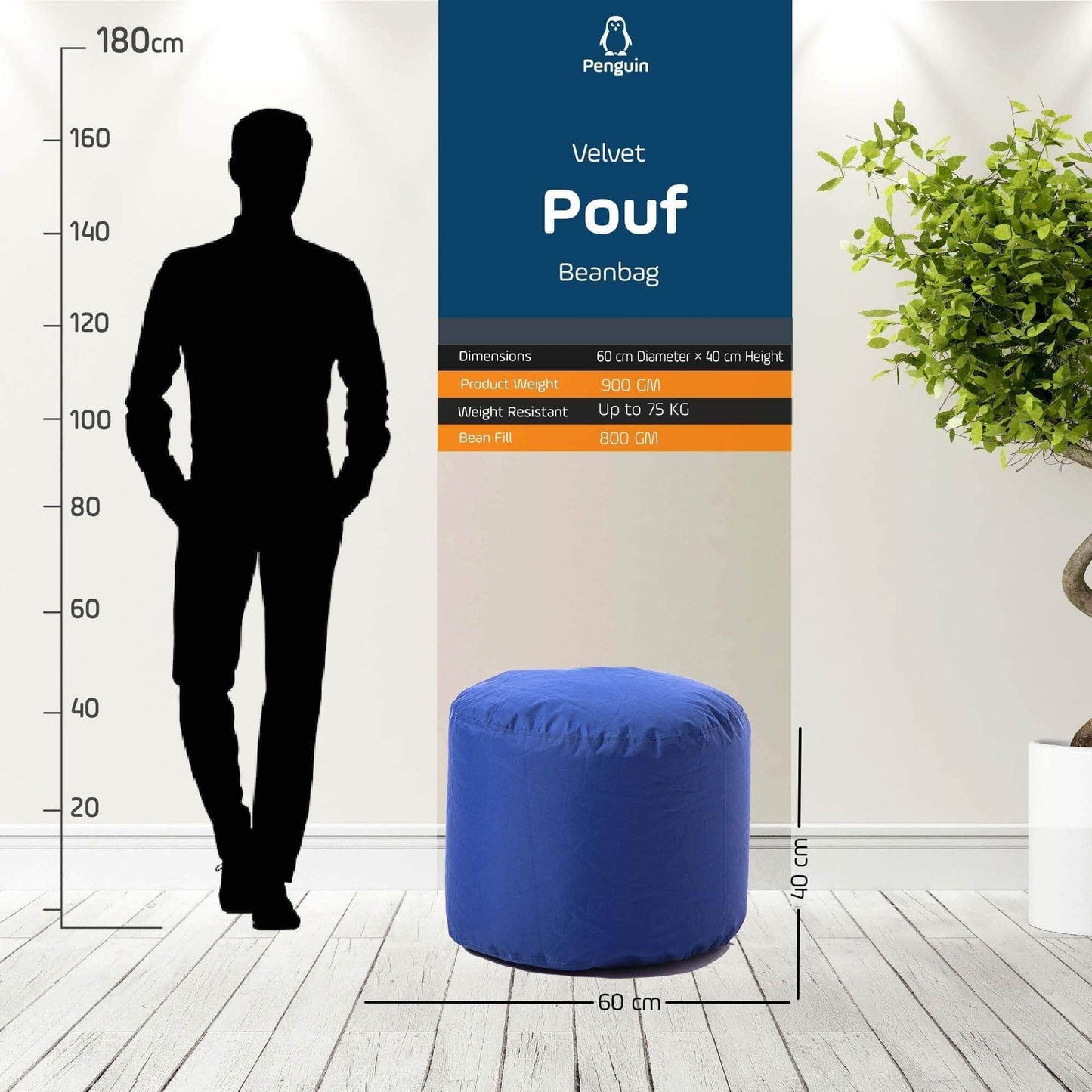 Penguin Group Waterproof Bean Bags Waterproof Pouf Beanbag