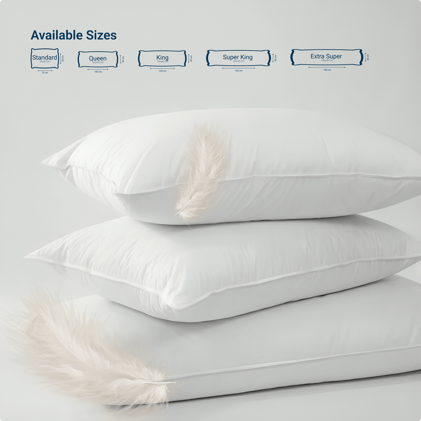 المخدة الريش فائقة النعومة 