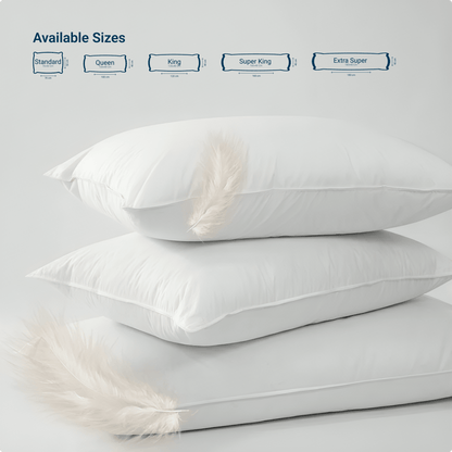 المخدة الريش فائقة النعومة 