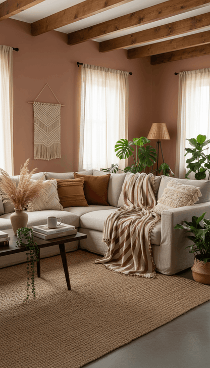 Bedspread Turkish Cotton Blankets Cover Summer Coverlet - Beige and Brown striped