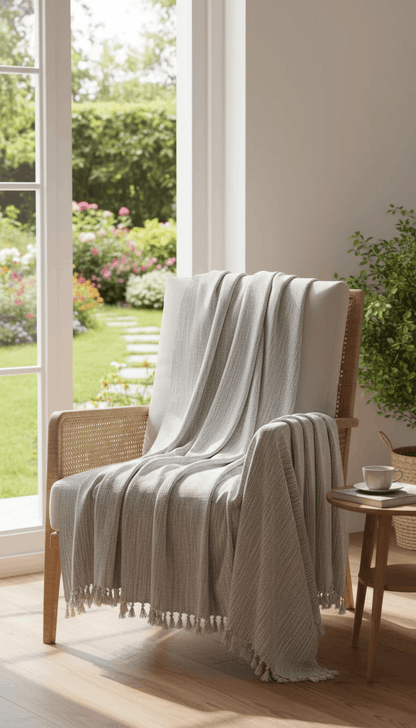 Bedspread TurkishCotton Blanket bed Cover Coverlet Farmhouse - Basic