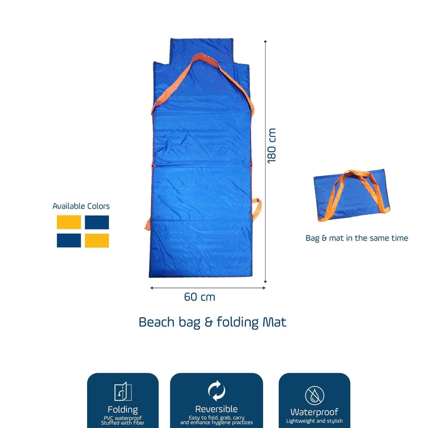 Penguin Camping Tools Premium Beach Bag / Double Folded Mat
