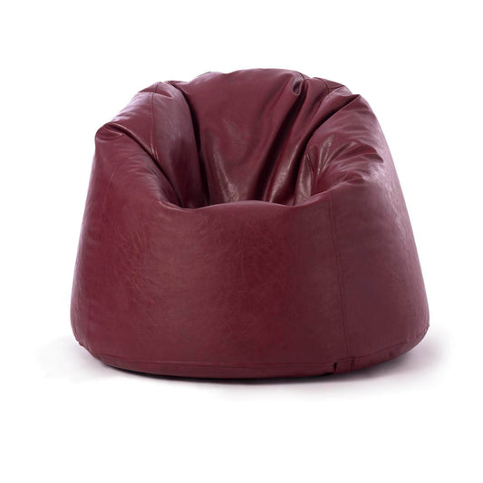 Penguin Group Bean Bags Burgundy Premium Leather Bean Bag