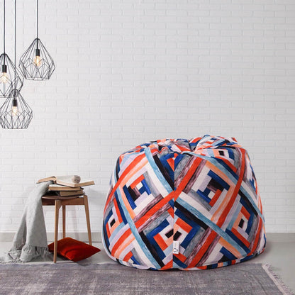 Penguin Group Bean Bags Diamond Velvet Patterned Bean bag