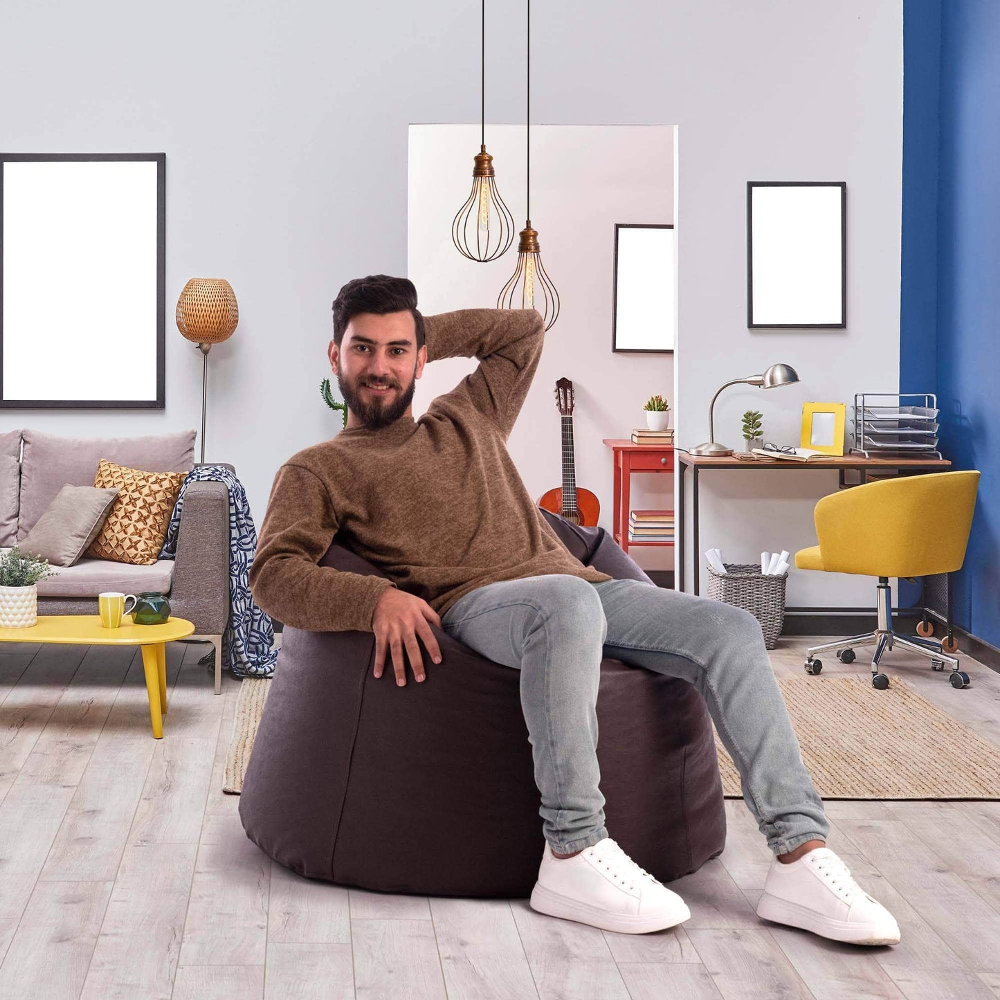 Penguin Group Bean Bags Premium Leather Bean Bag