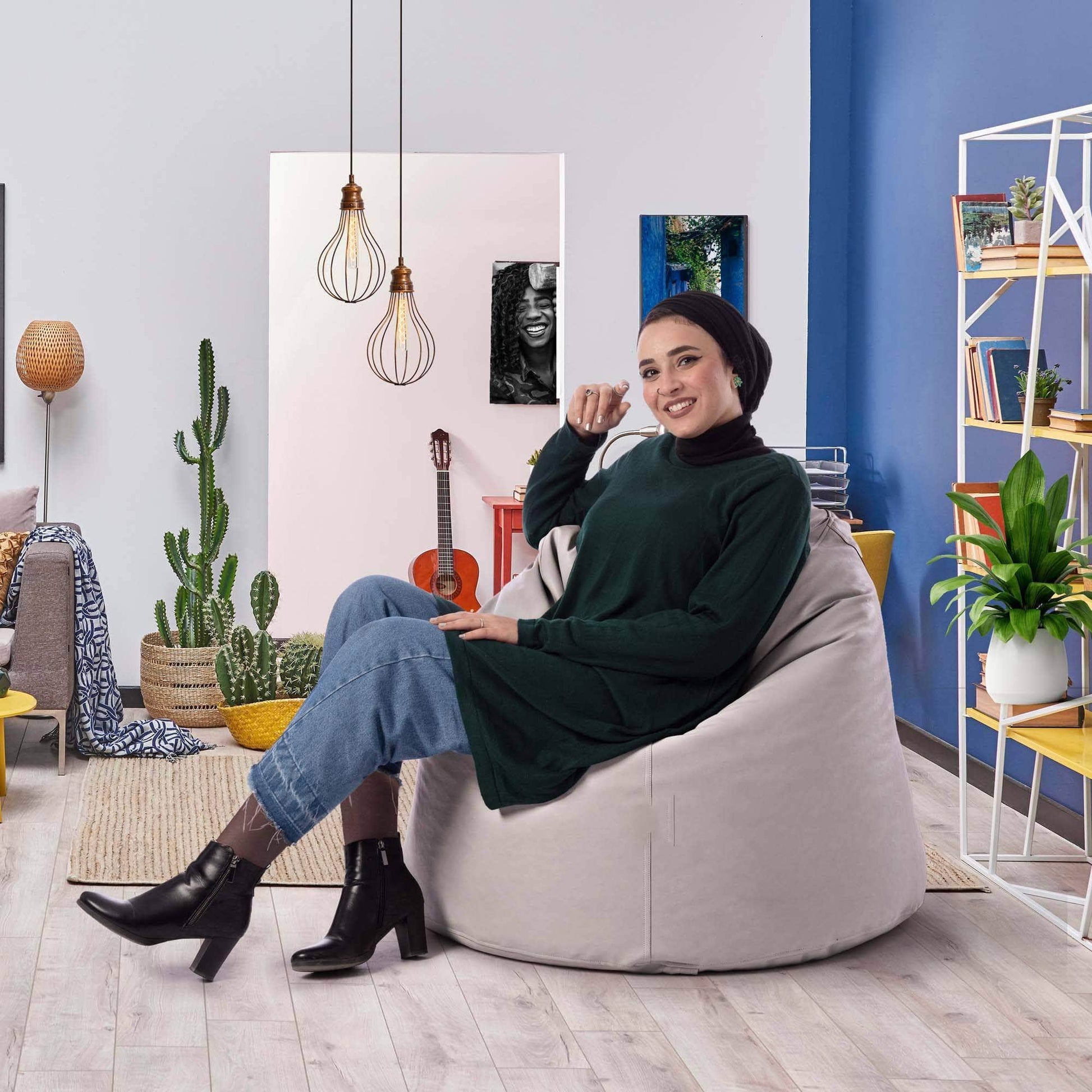Penguin Group Bean Bags Premium Leather Bean Bag