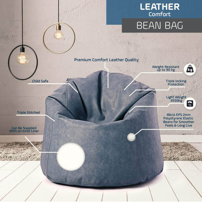 Penguin Group Bean Bags Premium Leather Bean Bag