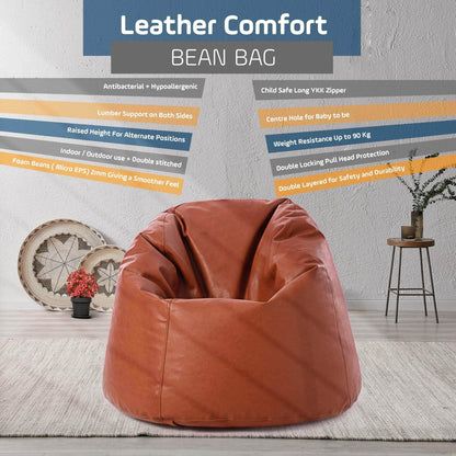 Penguin Group Bean Bags Premium Leather Bean Bag