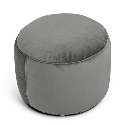 Penguin Group Bean Bags Taupe / Medium ( 30 H × 40 D) Velvet Pouf Beanbag