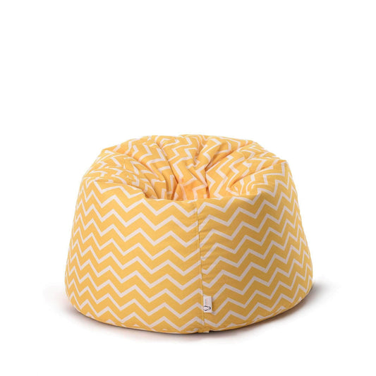 Penguin Group Bean Bags Yellow Zigzag Velvet Bean Bag