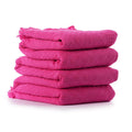 Fuchsia Solid Tassel Fringe Throw Blanket 240 cm2