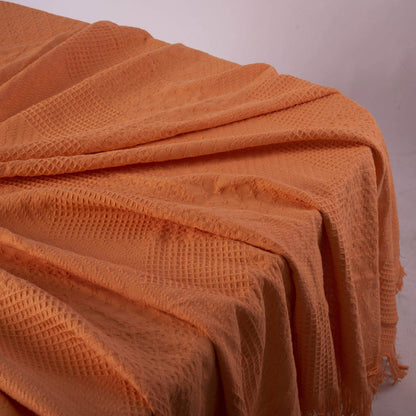 Penguin Group Blanket & Duvet Orange Solid Tassel Fringe Throw Blanket 240 cm2