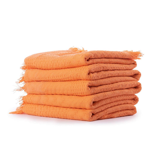 Penguin Group Blanket & Duvet Orange Solid Tassel Fringe Throw Blanket 240 cm2