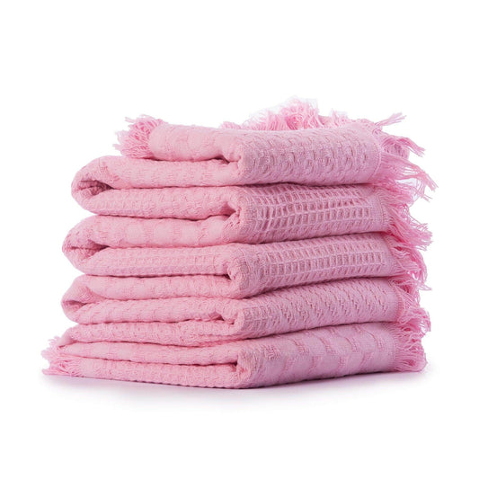 Penguin Group Blanket & Duvet Pink Solid Tassel Fringe Throw Blanket 240 cm2