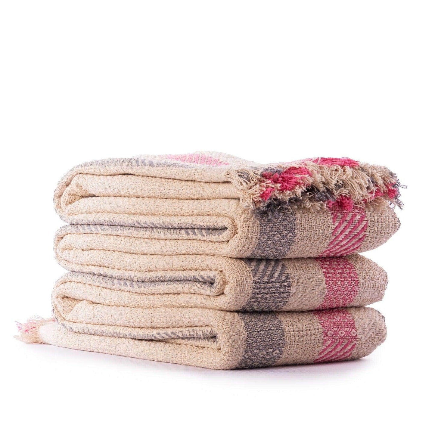 Penguin Group Blanket & Duvet Pink Tassel Fringe Blanket