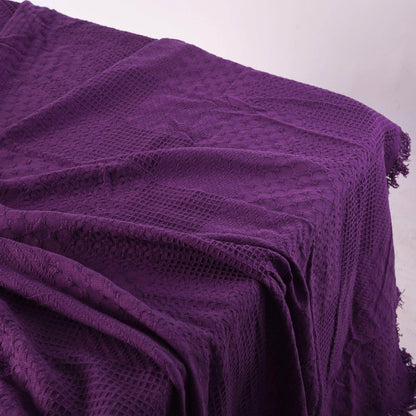 Penguin Group Blanket & Duvet Purple Solid Tassel Fringe Throw Blanket 240 cm2
