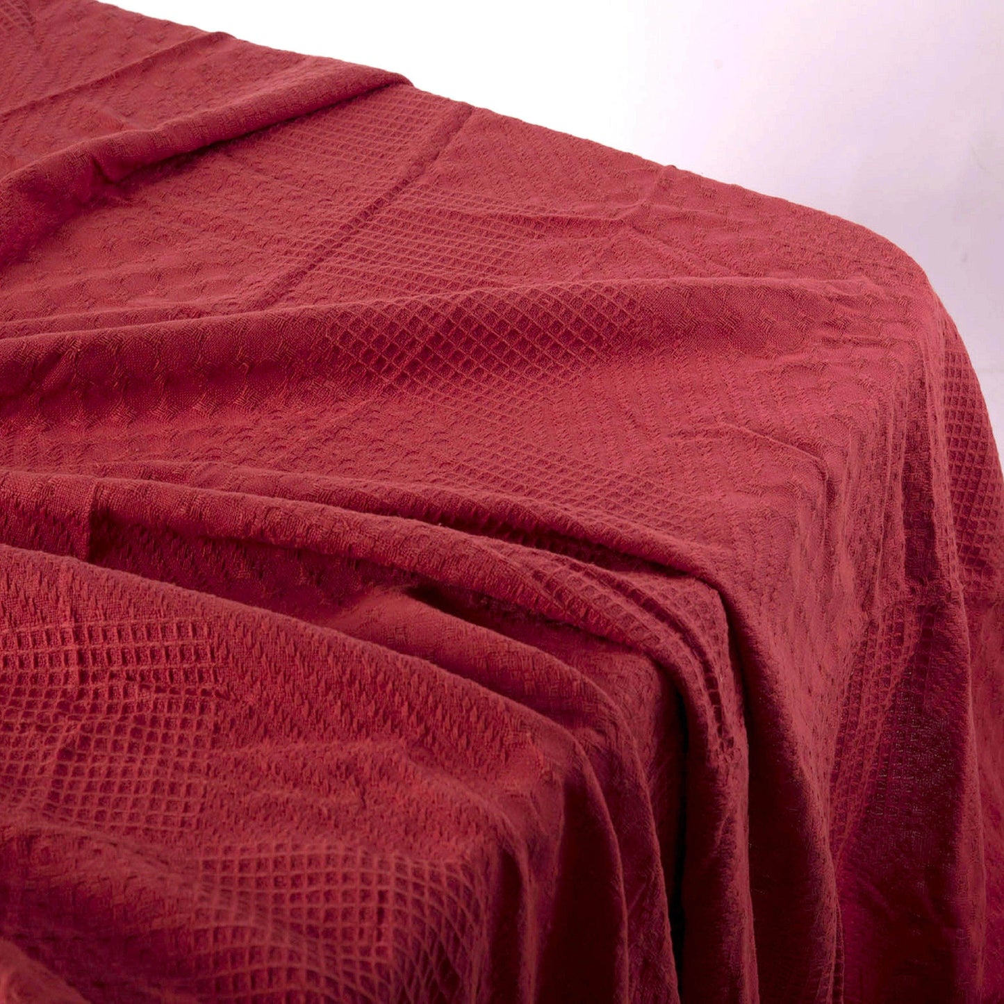 Penguin Group Blanket & Duvet Red Solid Tassel Fringe Throw Blanket 240 cm2