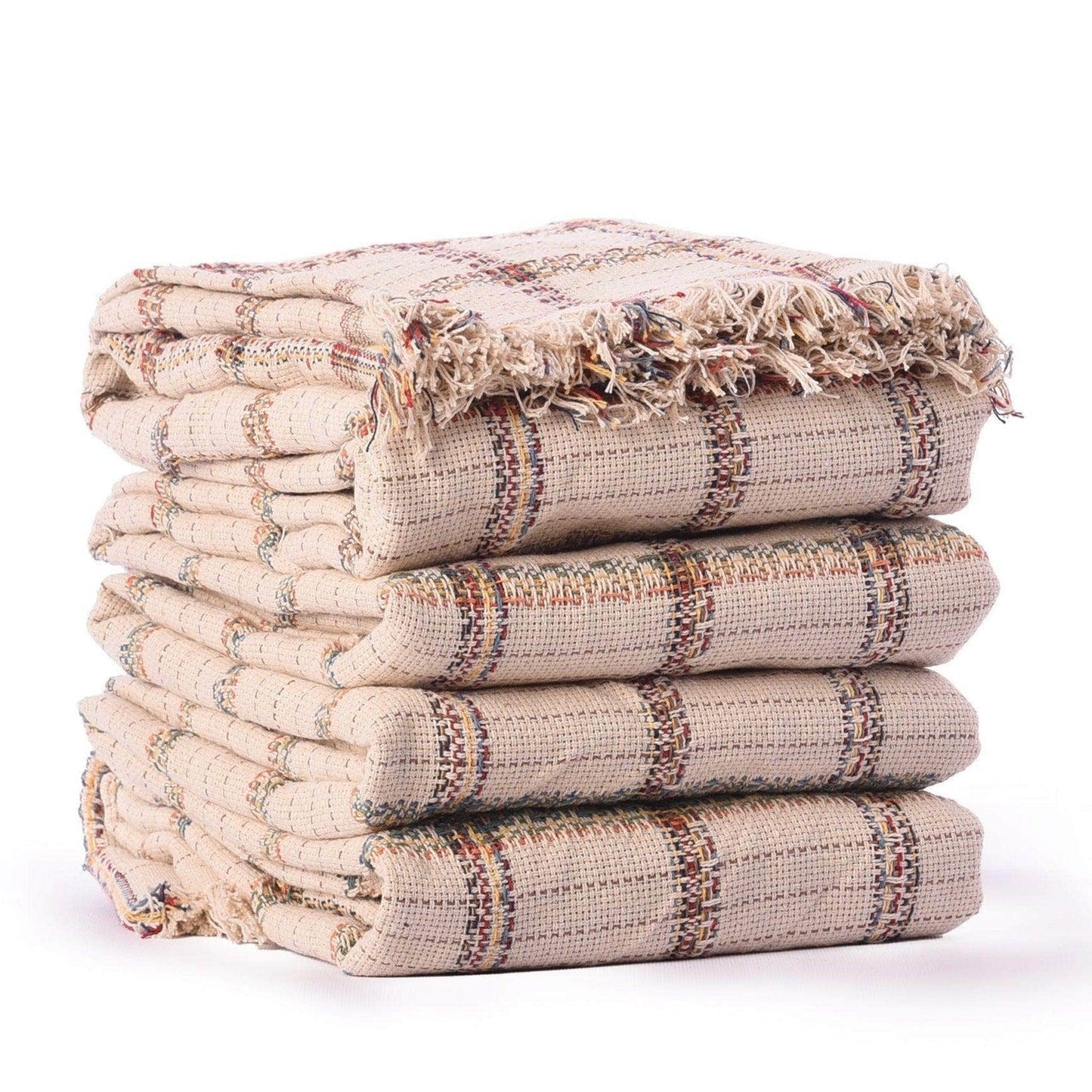 Penguin Group Blanket & Duvet Squared Strap Tassel Fringe Throw Blanket 240 cm2