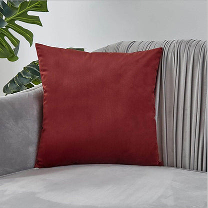 Penguin Group Brown Solid Velvet Throw Pillows