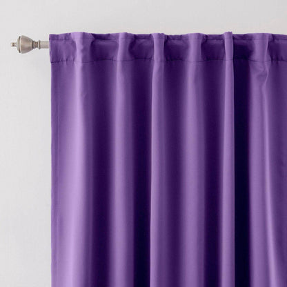 Penguin Group Curtains 250 H × 140 W (cm) Dark Mauve Velvet RikTig curtain