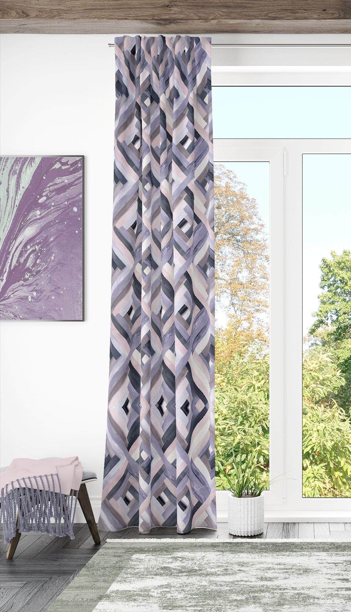Penguin Group Curtains 250 H × 140 W (cm) Grey Diamond Rik-Tig Curtain