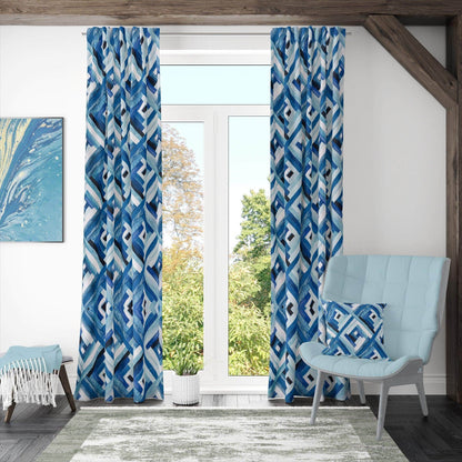 Penguin Group Curtains 250 H × 280 W (cm) Blue Diamond Rik-Tig Curtain