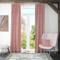 Brown Zigzag Rik-Tig Curtain