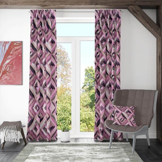 Penguin Group Curtains 250 H × 280 W (cm) Pinky Diamond Rik-Tig Curtain