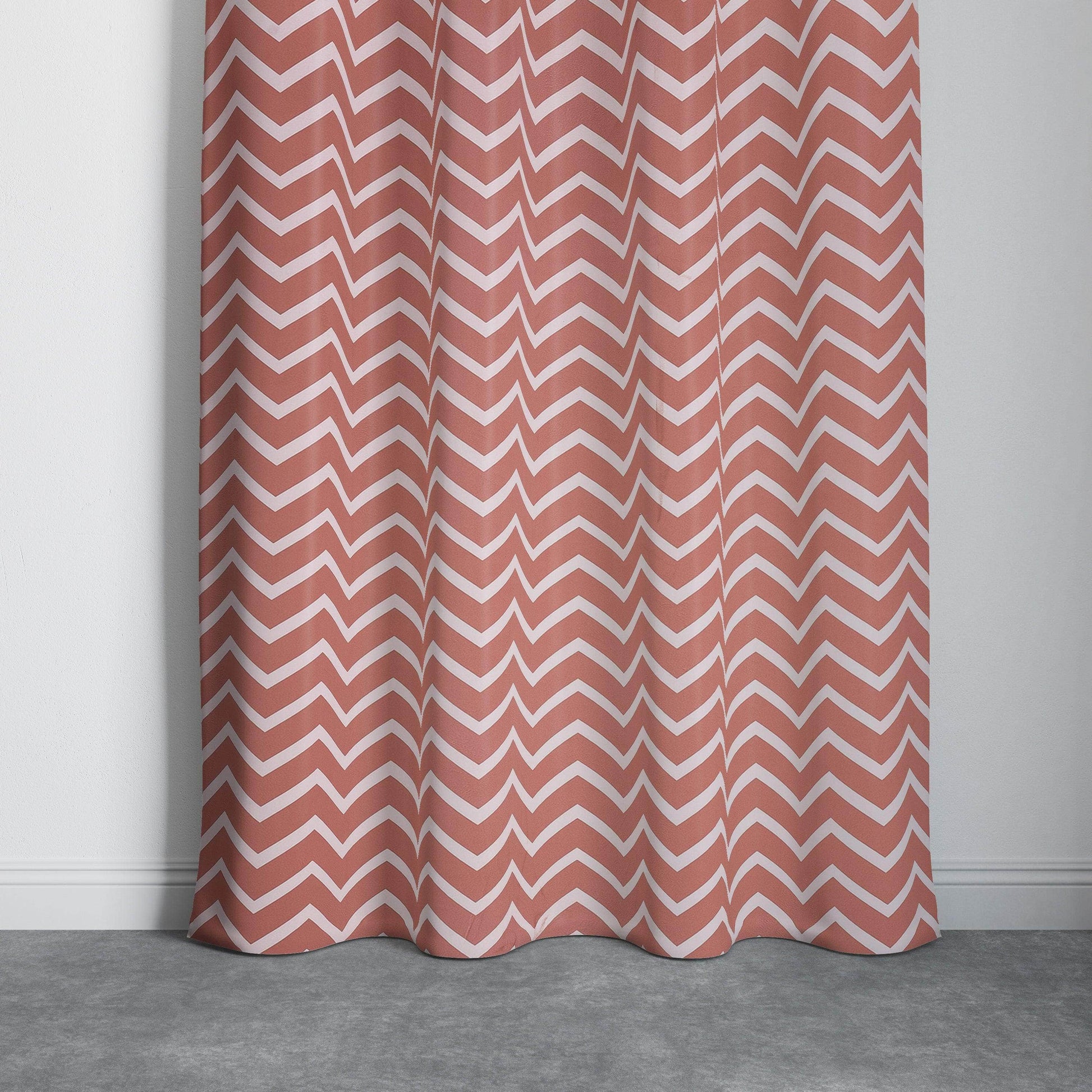 Penguin Group Curtains Brown Zigzag Rik-Tig Curtain